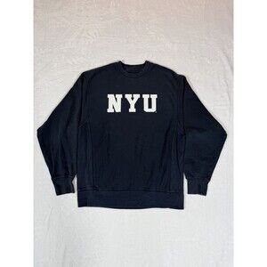 Vintage 90s NYU New York University Champion Reverse Weave Sweatshirt Size Small